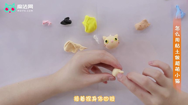 怎么用粘土做超萌小猫